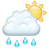 WhatsApp 雨云后面的太阳