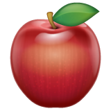 WhatsApp red apple