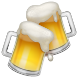 WhatsApp clinking beer mugs