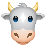 WhatsApp cow face