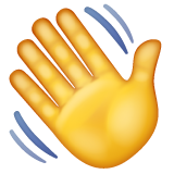 WhatsApp waving hand