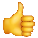 WhatsApp thumbs up