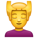 WhatsApp man getting massage