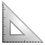 WhatsApp triangular ruler