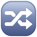 WhatsApp shuffle tracks button
