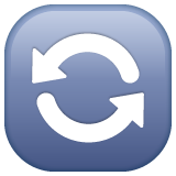 WhatsApp counterclockwise arrows button
