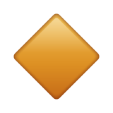 WhatsApp small orange diamond