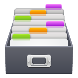WhatsApp card file box