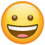 WhatsApp 露齿而笑的脸