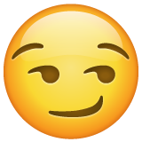 WhatsApp smirking face