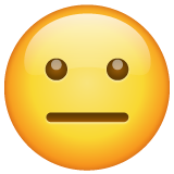 WhatsApp neutral face