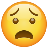 WhatsApp anguished face