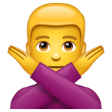 WhatsApp 作出不手势的男人