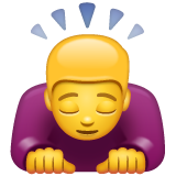 WhatsApp 鞠躬的人