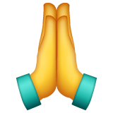 WhatsApp folded hands
