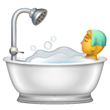 WhatsApp person taking bath