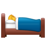 WhatsApp person in bed