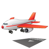 WhatsApp airplane arrival