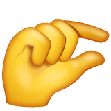 WhatsApp pinching hand