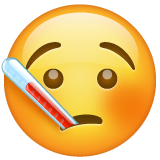 WhatsApp face with thermometer