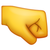 WhatsApp right-facing fist