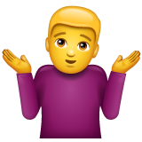 WhatsApp man shrugging