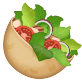 WhatsApp stuffed flatbread