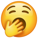 WhatsApp yawning face