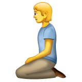 WhatsApp person kneeling