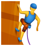 WhatsApp person climbing