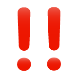 WhatsApp double exclamation mark