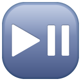 WhatsApp play or pause button