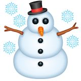 WhatsApp snowman