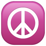 WhatsApp peace symbol
