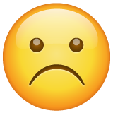 WhatsApp 皱眉的表情