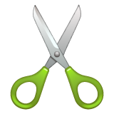WhatsApp scissors