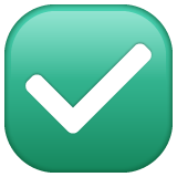 WhatsApp check mark button