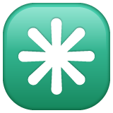 WhatsApp eight-spoked asterisk