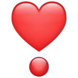 WhatsApp heart exclamation