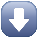 WhatsApp down arrow